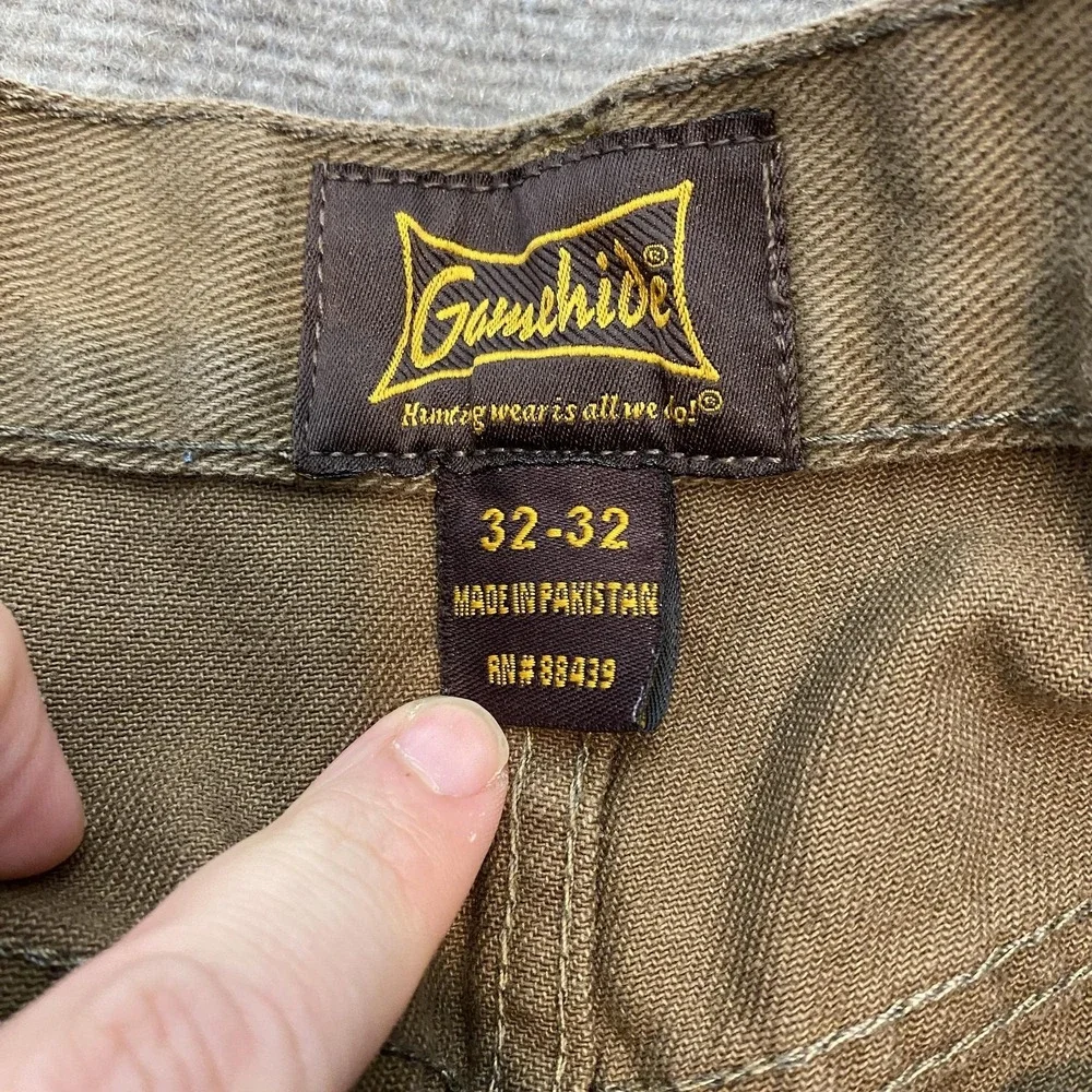 Gamehide Brush Pants Mens 32 Fits 30x30 Canvas Hunting Workwear‎ Double Front